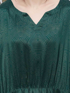 Womnen's Spring Loose Stylish V-Neck Long A-Line Dress