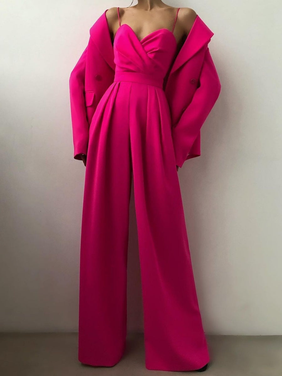 Camisoles Waist Straight-fit Jumpsuits