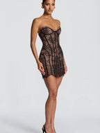 Lace Waist Corset Hip-hugging Formal Dress Mini&Short Dresses
