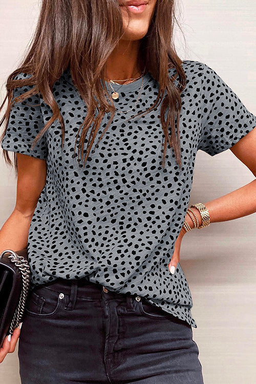 Short Sleeve Printed Sweet T-shirt