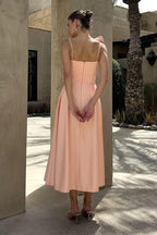 3D Flowers Shoulder Strap Formal Dress Maxi Dresses