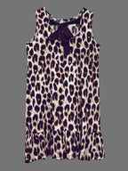 Leopard Print A-line Sleeveless Short Dress