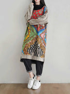 I'm stronger High-Neck Sweater Midi Dress