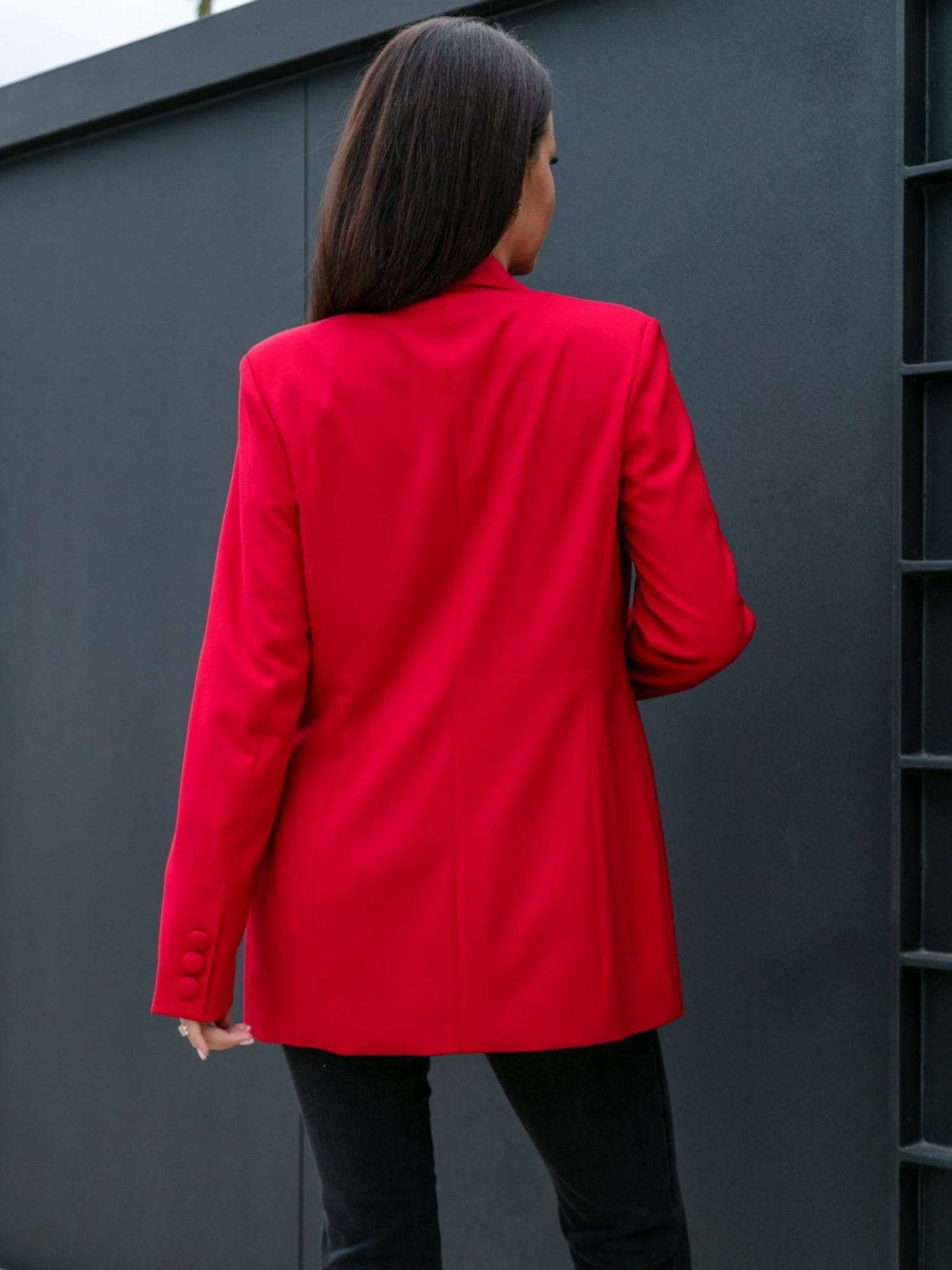Lapel Double-breasted Blazers