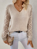 | Knitted V-neck sweater