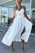 Genoveva Effortless Midi Dress with Cut Out Pockets Designer Edit