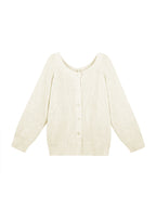 Solid Loose Breasted Knit Cardigan