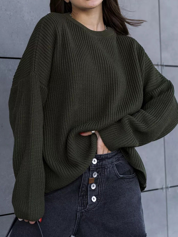 | Oversize sweater in warm color