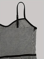 Plaid Camisoles Wide Leg Commuting Jumpsuits