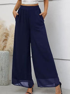 Leisure Chiffon Wide-leg Pants Loose-fit Pants