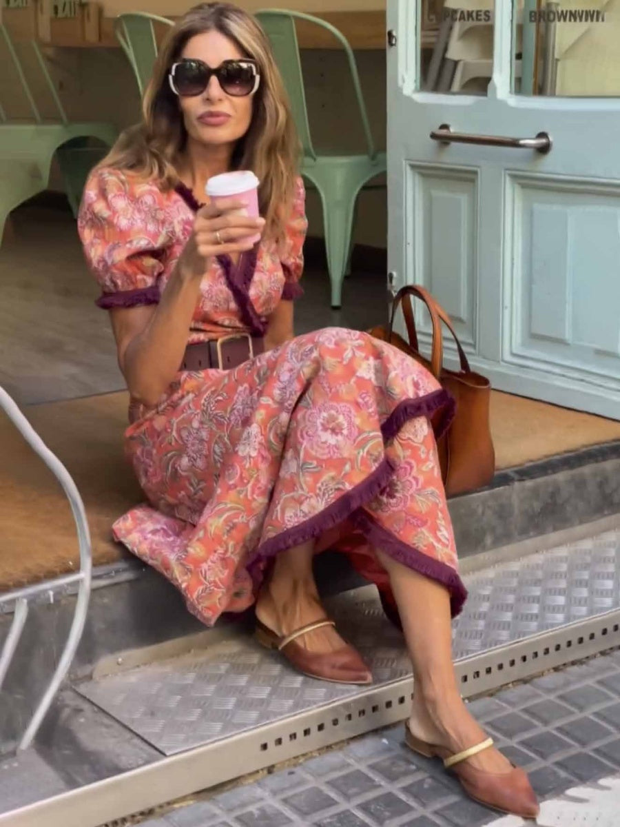 Bohemian Style Printed Vacation Maxi Dresses