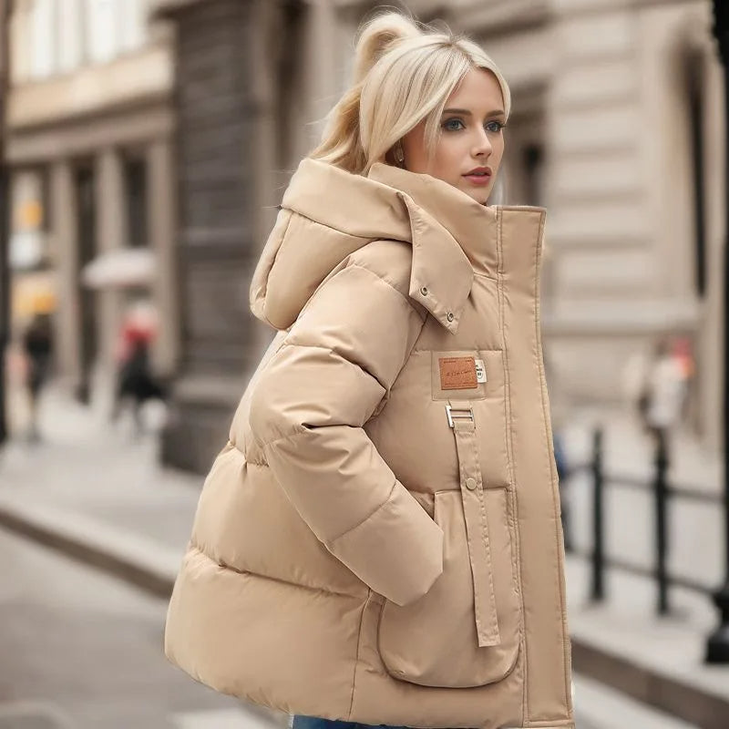 | Hooded winter jacket, warm coat