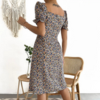 Catalina Minimalist Summer Dress with Floral Print Chic Silhouette Collection