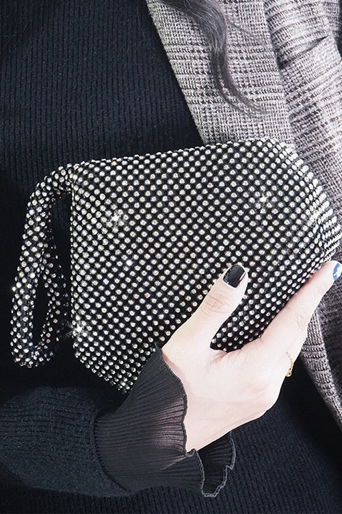Full Rhinestones Bling Evening Clutch Handbag