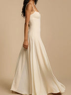 Big Swing Solid Color Lazy Temperament Maxi Dresses
