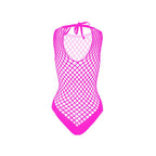 Sleeveless crewneck fishnet knotted bodysuit  | Festival Outfits Women
