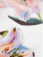 3D Floral Patchwork A-line Strapless Short Dress