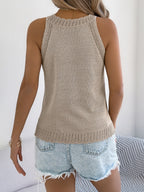 Halter Hollow Vacation Jacket Camisoles