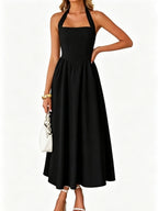 Camisoles Halter Backless Temperament Maxi Dresses