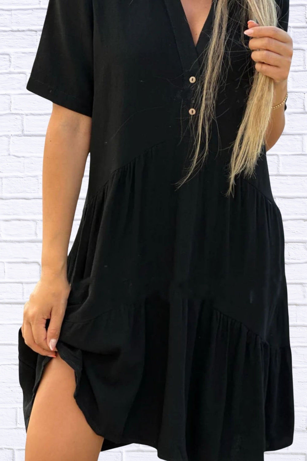 Plus Size Tiered Mini Dress | Ruffle Hem Women__ Style