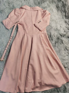 Lapel Trench Dress Commuting Grace Midi Dresses