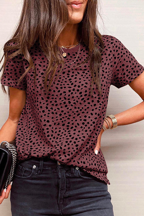 Short Sleeve Printed Sweet T-shirt