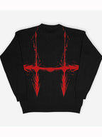 Abstract Print Oversized Sweaters