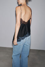 Sexy Lace Backless Camisole Top