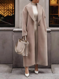 Keep Warm Long Sleeves With Lapel Plush Coats