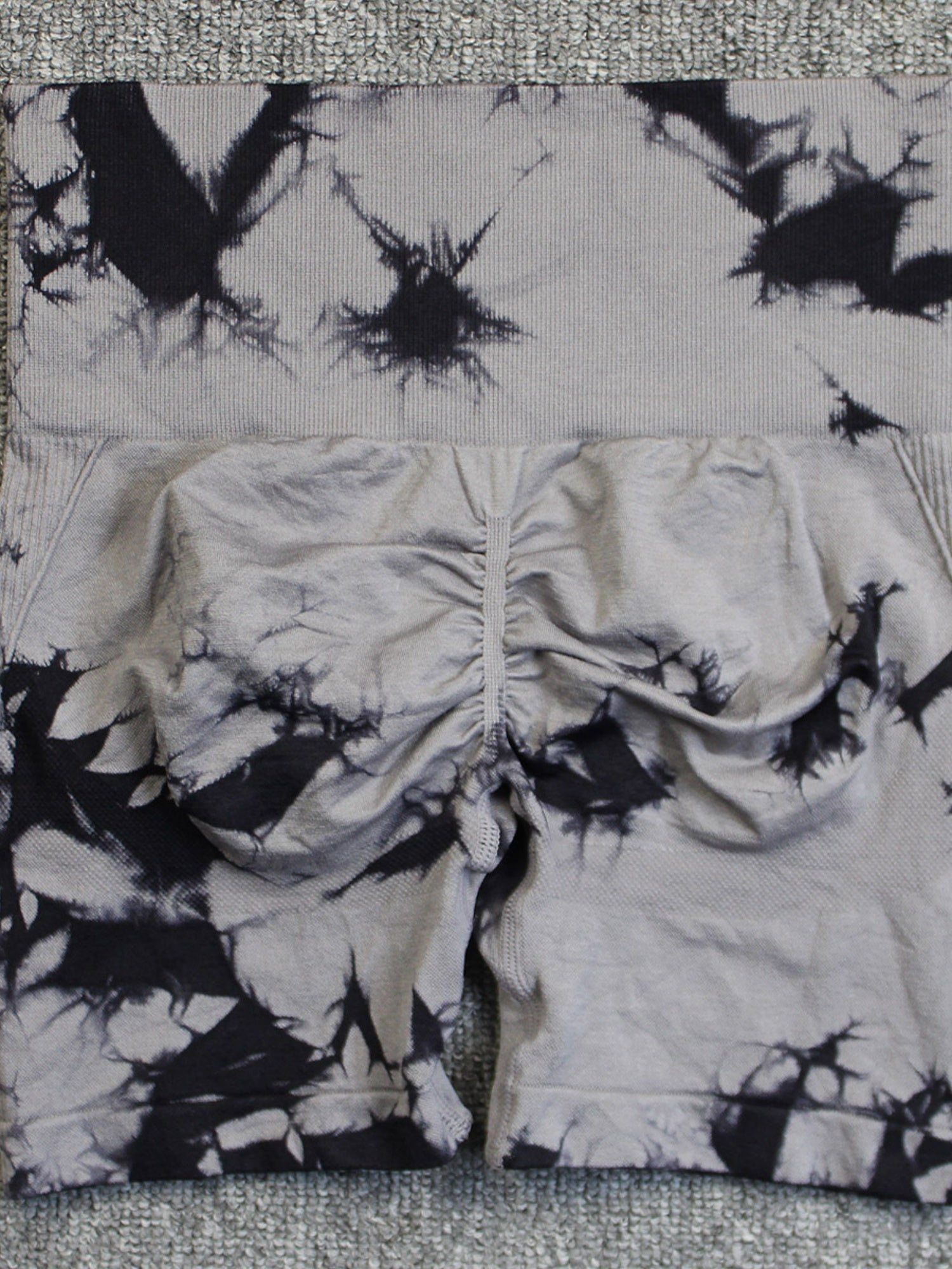 Seamless Tie-dye High-waisted, Tummy-flattening, And Butt-lifting Yoga Shorts
