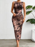 Printed Hip-hugging Sexy Maxi Dresses