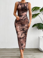 Printed Hip-hugging Sexy Maxi Dresses