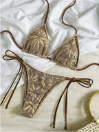 Drawstring Halter Set 3-piece Sets Bikinis