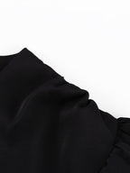 V-neck Flared Sleeves Waist Mini&Short Dresses
