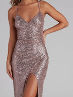 Liber Summer Women's Sequins Maxi Dresses