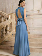 Sequins Crimp Banquet Formal Dress Party Wedding Backless Maxi Dresses