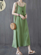 Plain Cotton Slip Dress