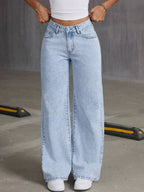 Liber Autumn Women's Embroidery Bow Jeans