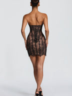 Lace Waist Corset Hip-hugging Formal Dress Mini&Short Dresses