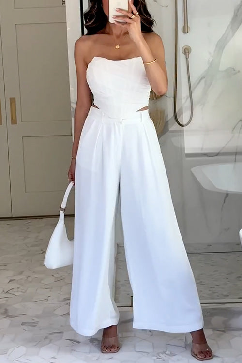 Strapless Off Shoulder Mesh Corset Top