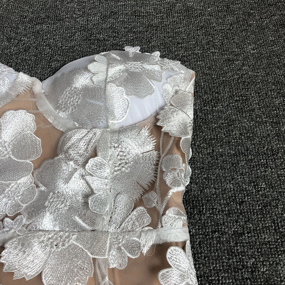 Floral Lace Midi Dress