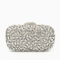 Silver Rhinestones Clutch Bag by Valentina