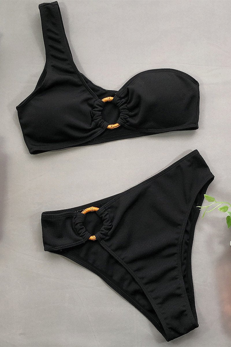 | High Waist Bikini with Strap