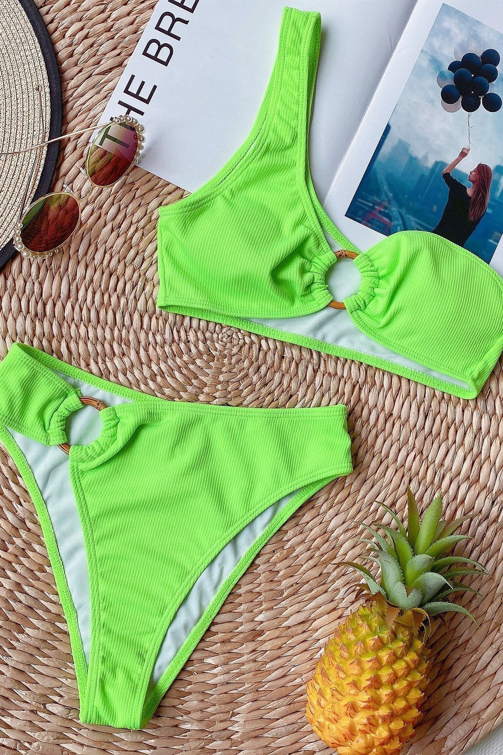 | High Waist Bikini with Strap