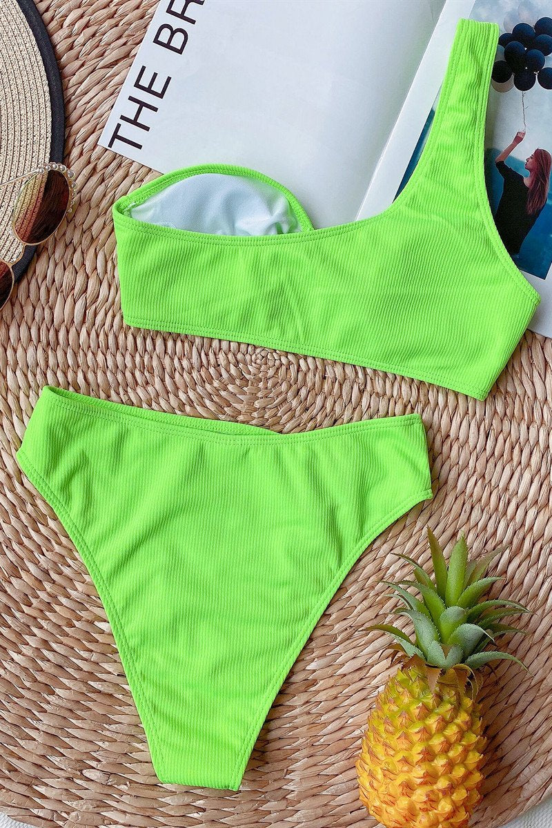 | High Waist Bikini with Strap