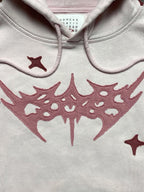 Contrast Color Lettering Oversized Long Sleeve Hoodie