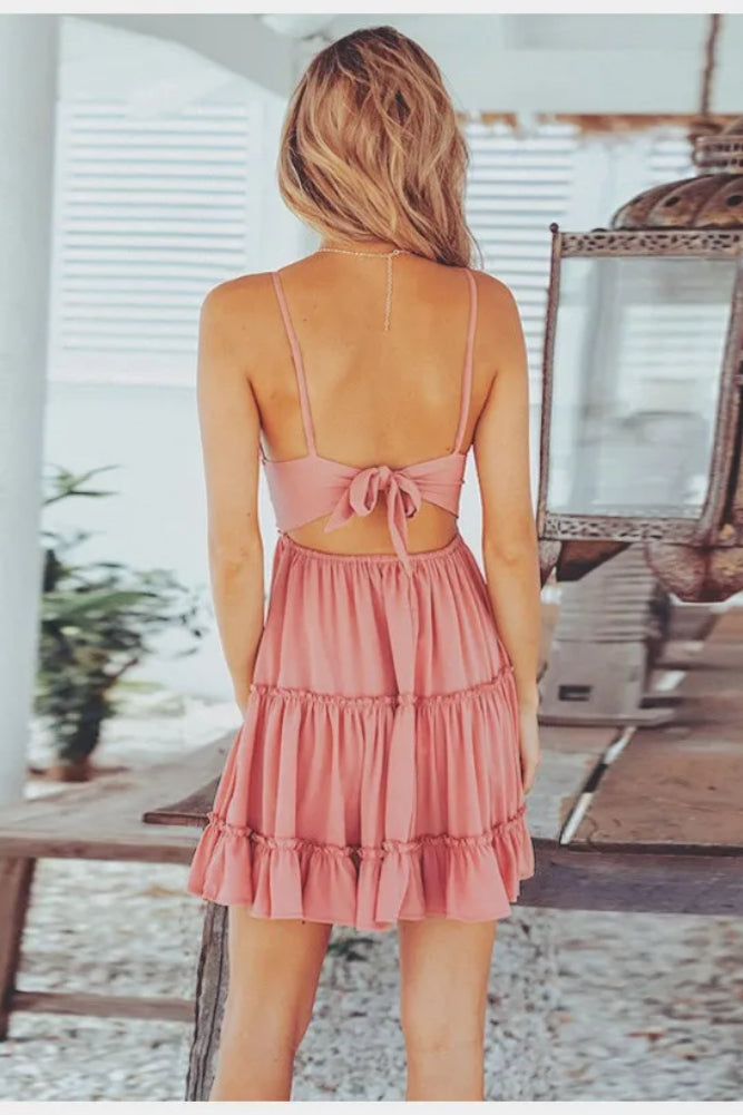 Spaghetti Strap Mini Dress