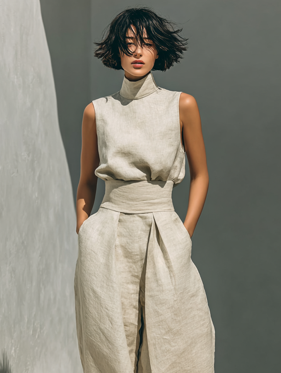 | Minimalist Cotton and Linen Set