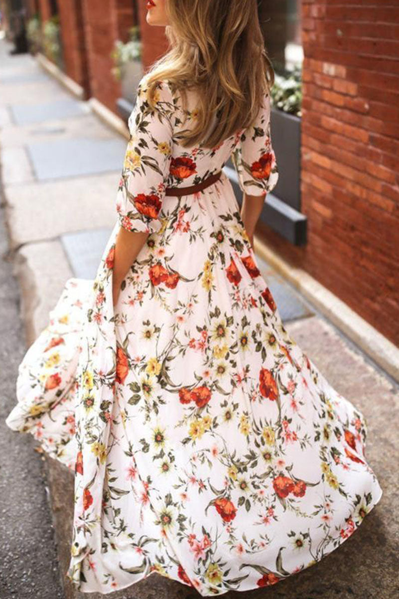 Gina Exclusive Fashionable, Patchwork Dresses with O Neck and a Line Designer Dress Edit
