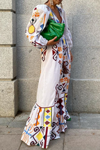 Zahara Aesthetic Fashionable, Dresses with Drawstring, Frenulum and V Neck in a Line Evening Wear Edit